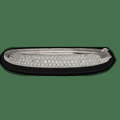 Bracelet rigide ouvrant en or blanc serti de 5,0 Cts de diamants