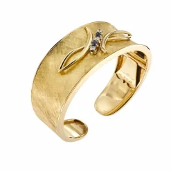 Bracelet rigide saphirs et diamants