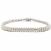 Bracelet rivière de diamants or blanc