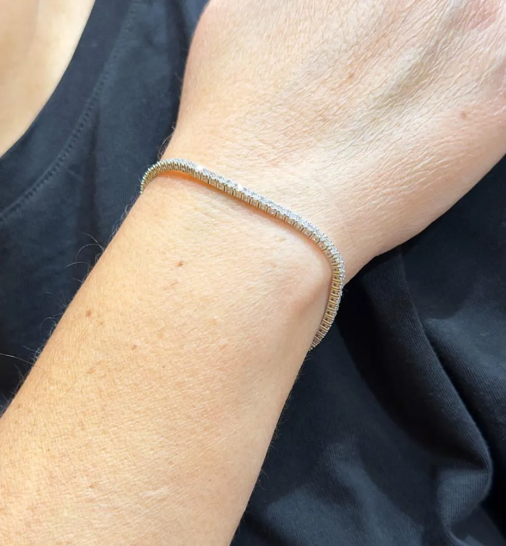 Bracelet rivière de diamants