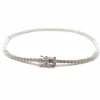 Bracelet rivière diamants, or blanc