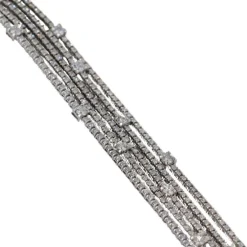Bracelet rivière diamants à 5 rangs