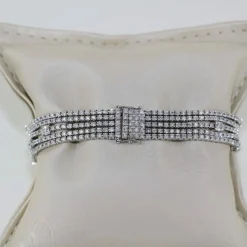 Bracelet rivière diamants à 5 rangs