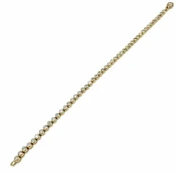Bracelet Rivière Diamants Or Rose