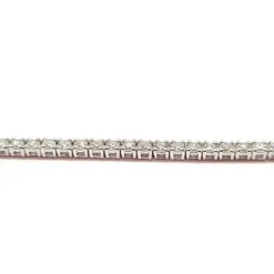 Bracelet rivière diamants, or blanc