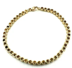 Bracelet Rivière Diamants Or Rose