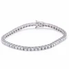 Bracelet Rivière en or blanc et diamants