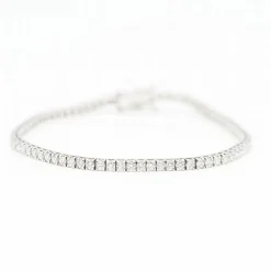 Bracelet Rivière en or blanc et diamants