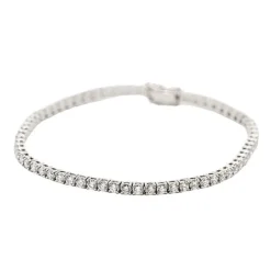 Bracelet Rivière en or blanc et diamants