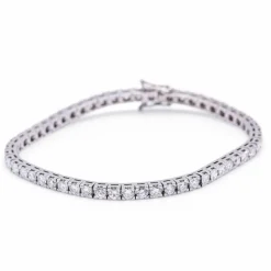 Bracelet Rivière en or blanc et diamants