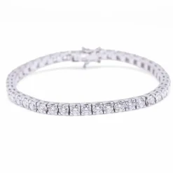 Bracelet Rivière en Or Blanc et Diamants