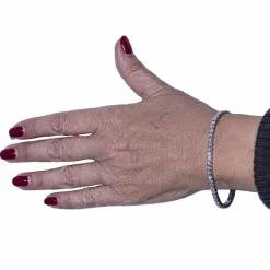 Bracelet Rivière en or blanc et diamants