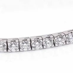 Bracelet Rivière en Or Blanc et Diamants