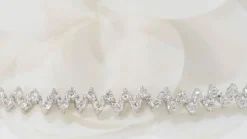 Bracelet rivière en or blanc et diamants