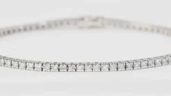Bracelet rivière en or blanc et diamants