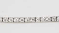 Bracelet rivière en or blanc et diamants