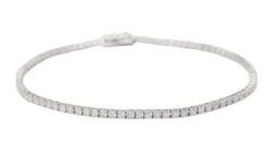 Bracelet rivière en or gris et diamants 2,04cts
