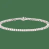 Bracelet Rivière en Or gris orné de diamant