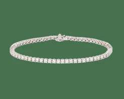 Bracelet Rivière en Or gris orné de diamant
