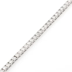 Bracelet Rivière en Or gris orné de diamant
