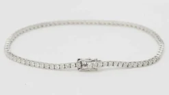Bracelet rivière en or gris et diamants 2,04cts