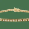 Bracelet rivière en or jaune et diamants 1,50ct