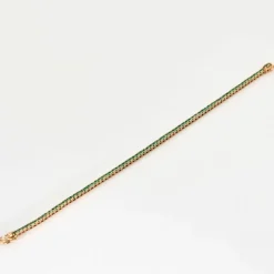 Bracelet rivière émeraudes