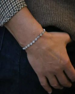 Bracelet Rivière Or blanc et diamants