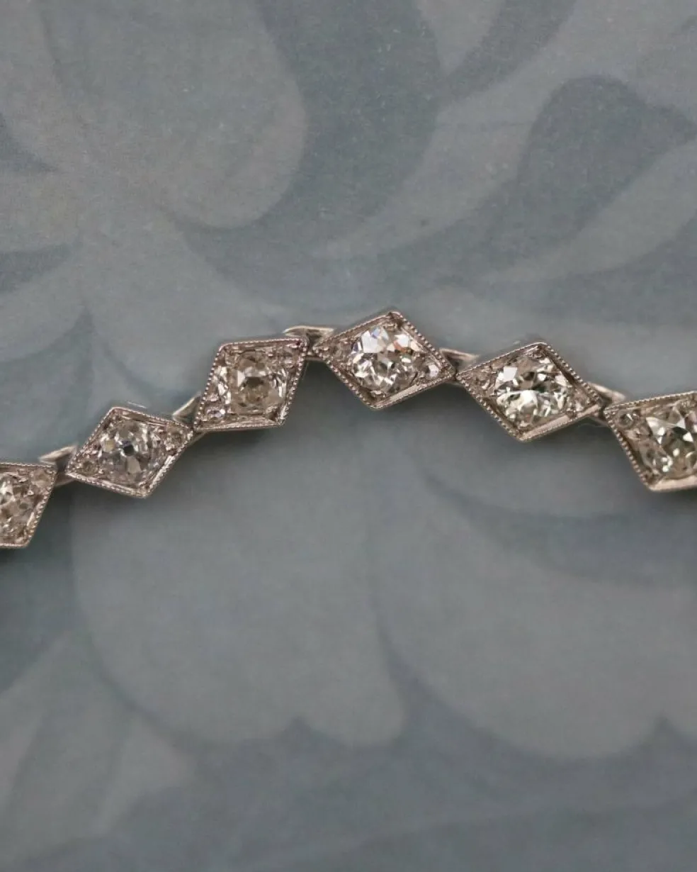 Bracelet Rivière Or blanc et diamants