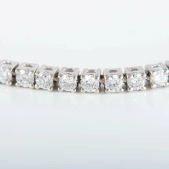 Bracelet Rivière Or Blanc Diamants 4cts