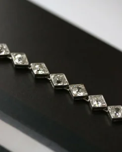 Bracelet Rivière Or blanc et diamants