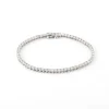 Bracelet rivière or gris en diamants