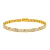Bracelet Rivière Or jaune, Or blanc Diamant
