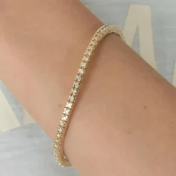 Bracelet Rivière Or jaune Diamants