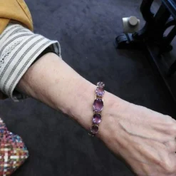 Bracelet Rétro Améthystes