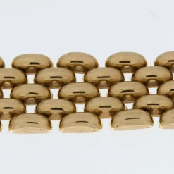 Bracelet Rétro en or jaune avec diamants et saphirs