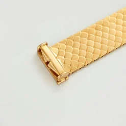Bracelet ruban en or jaune à maille 