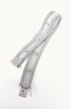 Bracelet ruban or blanc et diamants 1950-1960