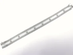 Bracelet ruban or blanc et diamants 1950-1960