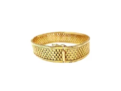 Bracelet ruban plat or jaune