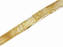 Bracelet ruban plat or jaune