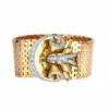 Bracelet Ruban Souple Or Jaune et Diamants