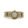 Bracelet 50s en Or jaune, Platine & diamants