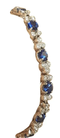 BRACELET SAPHIRS DIAMANTS