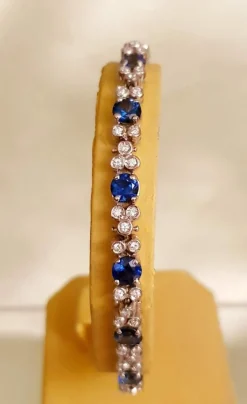 BRACELET SAPHIRS DIAMANTS