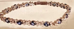 BRACELET SAPHIRS DIAMANTS