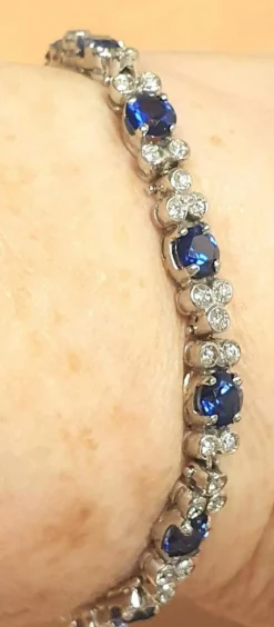 BRACELET SAPHIRS DIAMANTS