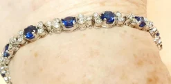 BRACELET SAPHIRS DIAMANTS