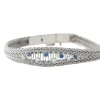 Bracelet saphirs diamants