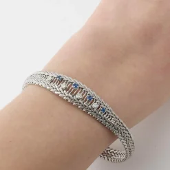 Bracelet saphirs diamants